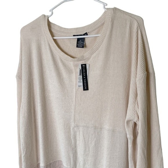 NWT Chelsea & Theodore Light Pink Soft Long Sleeve Blouse Size XL Women - Picture 2 of 12